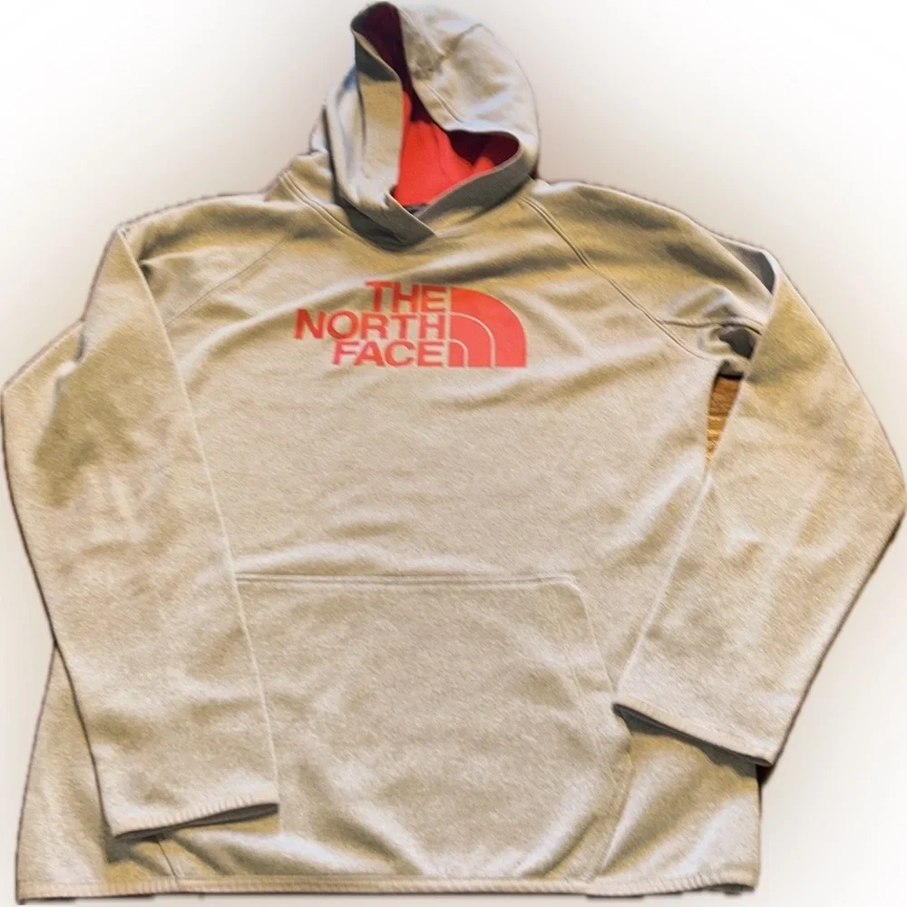 The North Face Women's Grey and Red Hoodie Large - Picture 11 of 11